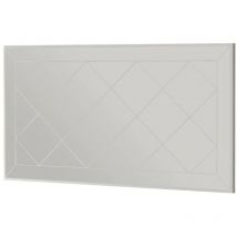 Dmora - Specchio Nimfa, Specchiera, Articolo d'arredo a muro, Decorazione con specchio, 60x2h120 cm, Bianco