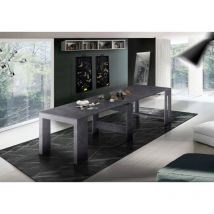 Dmora - Table à manger moderne, Made in Italy, Console extensible jusqu'à 12 places, avec support d'extension,51x90h77 cm (jusqu'à 300 cm), couleur