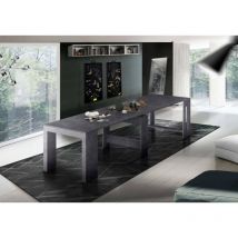Dmora - Table à manger moderne, Made in Italy, Console extensible jusqu'à 12 places, avec support d'extension,51x90h77 cm (jusqu'à 300 cm), couleur