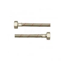 LUXOR Of 1014 Flessibile Dn10 Acciaio Inox 500Mm Ø3/8" Maschio Prolungato Con Rosetta Scorrevole X 3/8" Femmina Con Guarnizione Inserita