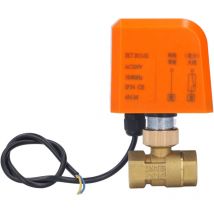 Dn15 2-wege-kugelhahn Aus Messing, 2-adrig, Normalerweise Offen, Mit 1/2-zoll-gewinde, 220 V Wechselstrom