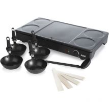 Domo - Set Gourmet Crepiere/Wok - 4 personnes - 1000W - DO8712W
