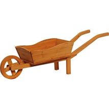Dobar 29195fsc Carriola Per Piante In Legno, Fioriera Decorativa Per Fiori, Fioriera, Carriola In Legno Per Piante, 107 X 29 X 30 Cm, Marrone