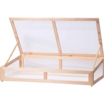 Frühbeetaufsatz für Hochbeete 128 x 67 x 22 cm Kräuterbeet Blumenbeet - Dobar