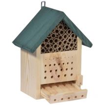Dobar Insektenhotel Kiefernholz natur/grün Nistkasten