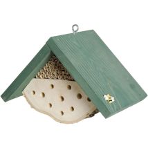 Dobar Insektenhotel Nisthilfe Für Wildbienen 22 X 14 X 15 Cm Grün Insektenhotel