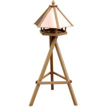 Dobar Vogelhaus Mit Kupferdach 53,5 X 53,5 X 40 Cm Vogelhaus
