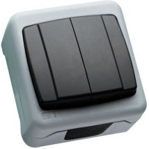 Doble Interruptor de Superficie Makel IP55 36064103