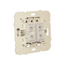 Efapel - Interruptor de encendido doble 21061 - blanco, Blanca
