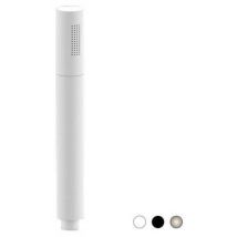 Reru – Doccetta minimal tonda in ottone con finitura bianco opaco – 1 funzione, autopulente