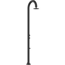 Doccia Nera Temporizzata Con Lavapiedi Cm 233x17x17 Sined Luna Timer P Nera