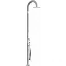 Arkema Design - Doccia da Esterno Giardino Miscelatore e Doccetta Arkema Funny Yin Bianco