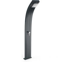 Arkema Design - Doccia Solare da Giardino 40L Miscelatore Arkema Dada Grigio Antracite