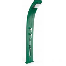 Doccia Solare da Esterno Giardino 40L Miscelatore e Doccetta Mobile Arkema Dada Verde