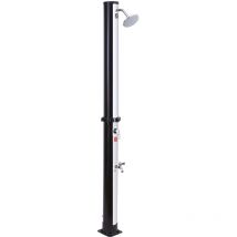 Doccia solare moorea nero e argento 18L