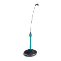 GF - sunny style azzurra, doccia solare da giardino e piscina, con doccino orientabile, miscelatore per acqua calda e fredda. Made in Italy.