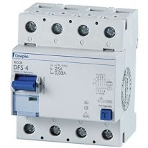 FI-Schutzschalter a 4p 440V 40A 0,03A 4TE reg DIN-Schiene 10kA DFS4040-4/0,03-AR - Doepke