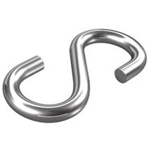 Dörner+helmer - 4910074 Gancio a s ø 4 mm 32 mm Acciaio inox A2 20 pz.