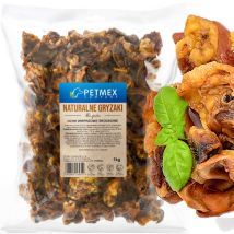 Oreilles De Porc Séchées Naturelles Pour Chiens – 1 Kg – Riche En Collagène Et Glucosamine – Renforce Les Gencives Et Nettoie Les Dents – Amadeus Les 