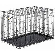 Ferplast - dog inn Box pliable pour chiens en différentes mesures. . Variante dog-inn 90 - Misure: 92.7 x 58.1 x h 62.5 cm - Noir