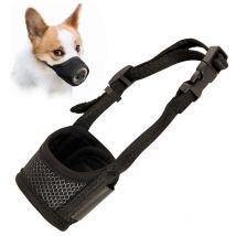 Pesce - Dog mouthpiece anti bite and chew, with comfortable mesh soft fabric and adjustable shoulder strap l