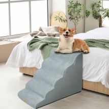 Bingo Paw - BingoPaw Dog Stairs Pet Steps For Bed Sofa Cats Ladder Ramp - 5 Steps