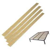 Doghe in legno per Ricambio reti Letto singolo Ortopedico 159x6,4x0,8 cm - 2 Pz