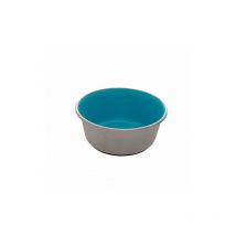 Dogit Comedero Steuinox Antisliz, Blau, 350 ml