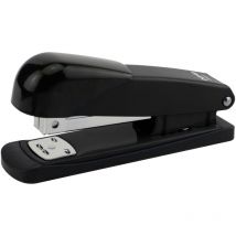 Dohe Agrafeuse de bureau en métal - jusqu'à 20 feuilles - capacité 100 agrafes - couleur noire.