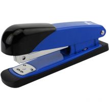 Dohe - cucitrice da tavolo in metallo - fino a 20 fogli - capacità 100 punti - colore nero/blu