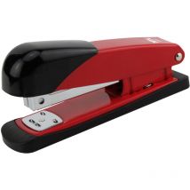 Dohe cucitrice da tavolo in metallo - fino a 20 fogli - capacità 100 punti - colore nero/rosso