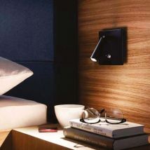 Hera - Applique Orientable Ef.Inox 3W Chaud 3000o - Effet inox