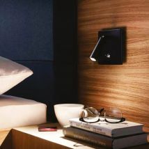 Hera - Applique Orientable Noir 3W 3000o C.Interruption - Noir