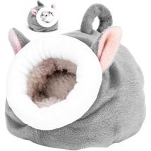 2 Pièces Nid en Coton pour Hamster, Lit de Cochon d'Inde, Maison de Cochon d'Inde, Sac de Couchage Grotte Nid, Nids de Couchage Chauds pour Hamster