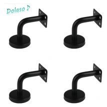 Edelstahl-Handlaufhalterungen, Set mit 4 Treppengeländer-Wandhalterungen - Dolaso