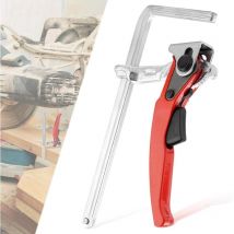 Hebelklemme: Ganzstahlklemme mit 160 mm Kapazität und 60 mm Ausladungstiefe, Schnellspannklemme, Befestigung von Führungsschienen verschiedener