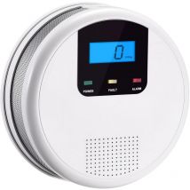 Dolaso - Kohlenmonoxidmelder en 50291:2018, Kohlenmonoxidmelder mit Testtaste und LED-Statusanzeige, CO-Melder mit Wechselbatterie und LCD-Display