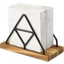 Porte Serviette de Table,serviettes en métal et bois,Papier Porte Serviettes,Distributeur Serviette Papier,support serviette papier Pour