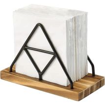 Dolaso - Serviettenhalter, Metall- und Holzservietten, Papierserviettenhalter, Papierserviettenspender, Papierserviettenhalter für Tische, Zuhause,