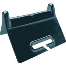 Dolezych - Soporte de protección de borde pata L.90x90 mm negro con ranura 4 piezas / juego