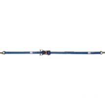 Dolezych - Sangle d'amarrage din en 12195-2 longueur 4 m largeur 25 mm avec rochet + crochets pointu lc u 1000 daN