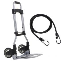 Carrello per carrello pieghevole, carrello manuale con capacità di carico di 70 kg, con 2 ruote per il trasporto