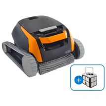 Maytronics - Dolphin E20 Poolroboter mit zusätzlichem Filterkorb fein + pvc Bürsten