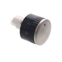 DOMEOS, MANETTE Four INOX-NOIRE COMMUTATEUR PUSH PULL 3366 12h 6mm 18mm