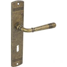 Domino - Türgriff loft M75 BB-Buntbart 72 Drückergarnitur für Zimmertüren Langschild-Garnitur Türdrücker-Set Türbeschläge