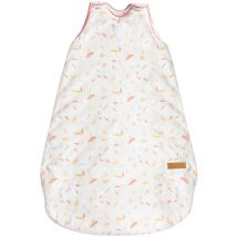 Gigoteuse imprimée petites plumes Rose Clair 70 cm