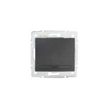 Bouton Poussoir Encastrable Simple domo Graphite