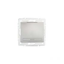 Bouton Poussoir Encastrable Simple domo Argent