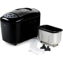 DOMO B3977 Macchina del pane con display , Rivestimento antiaderente, Funzione timer, con misurino 1500 g Nero