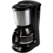 DO1065K Kaffeemaschine Schwarz, Edelstahl Fassungsvermögen Tassen=12 Display, Timerfunktion, g - Domo
